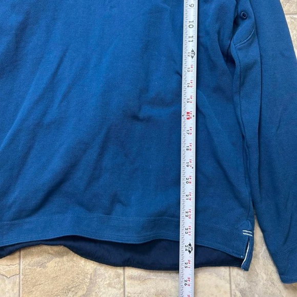 Crew Clothing Co. Blue Quarter Zip Polo – Classic Fit, Casual Preppy Style - Picture 6 of 6